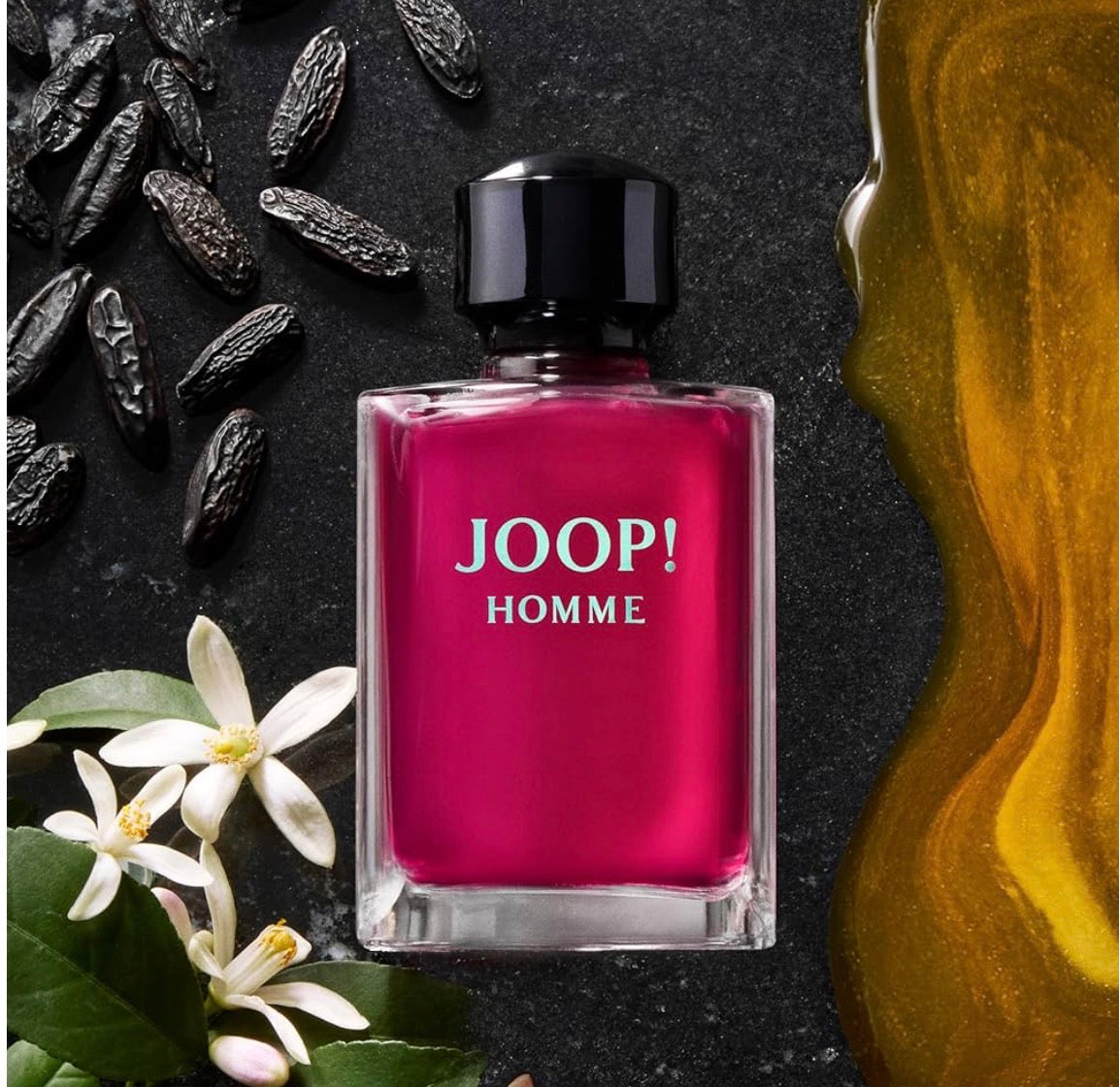 Joop! Homme Eau de Toilette – Ambery Men's Cologne – With Notes of Cinnamon, Jasmine, Vanilla & Sandalwood – Luxury Perfumes for Men – Long Lasting Fragrance