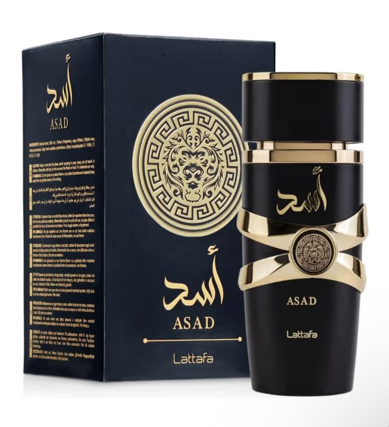 Lattafa Perfumes Asad for Unisex Eau de Parfum Spray, 3.4 Ounce