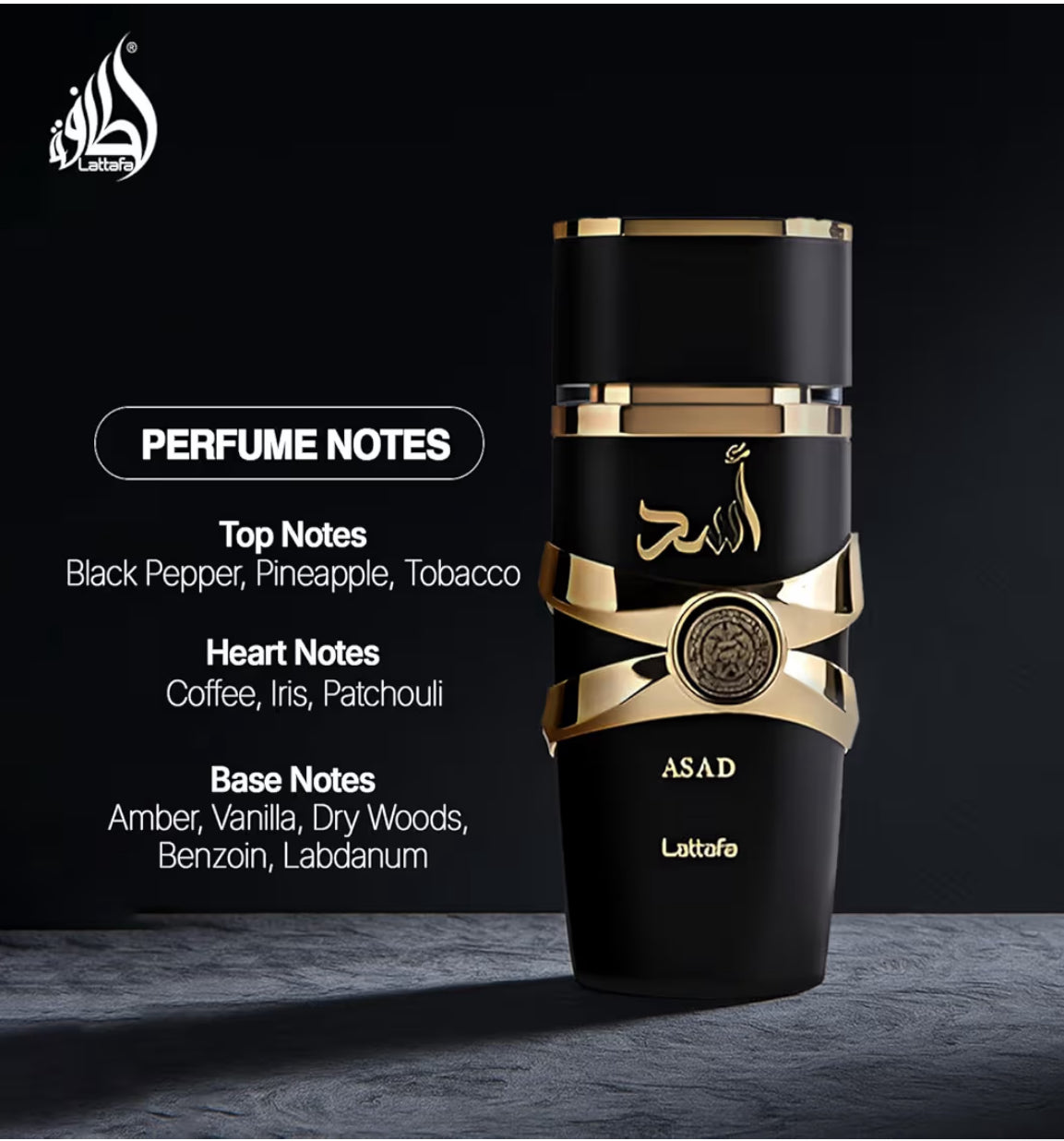 Lattafa Perfumes Asad for Unisex Eau de Parfum Spray, 3.4 Ounce