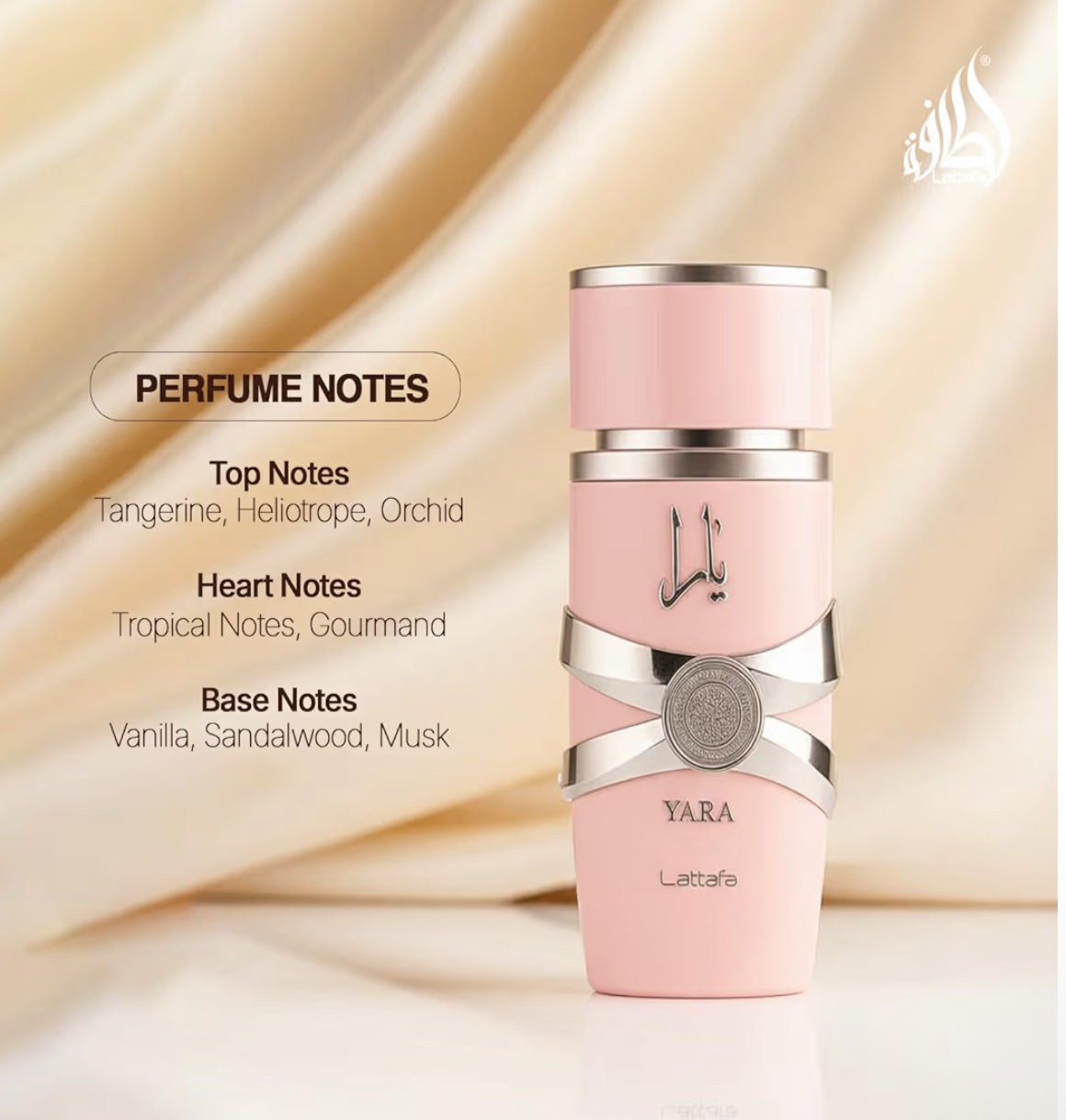 Lattafa Yara - Vanilla, Gourmand, Fruity, Floral - Eau de Parfum Long-Lasting Fragrance for Women, 3.40 Ounce / 100 ml