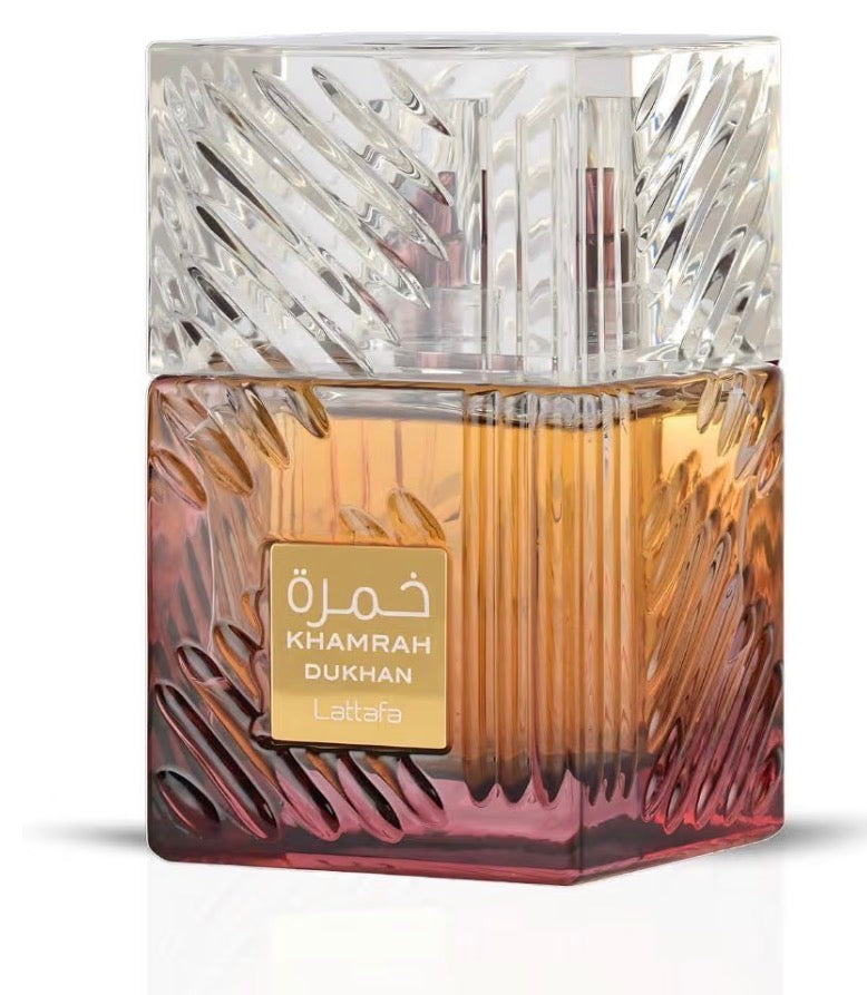 Lattafa Khamrah Dukhan for Unisex Eau de Parfum Spray, 3.4 Ounce / 100 ml