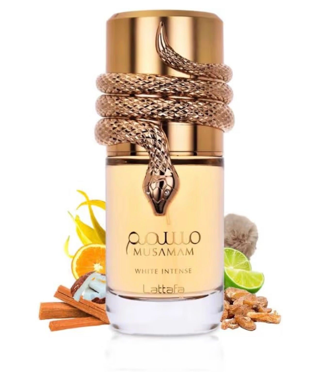 Lattafa Musamam White Intense Eau de Parfum Spray for Unisex, 3.4 Ounce