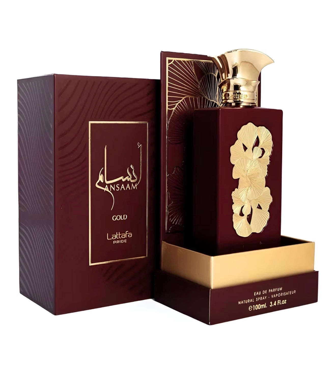 Lattafa Pride Ansaam Gold – Fruity, Floral, Sweet, Musky – Eau de Parfum Spray Long-Lasting Fragrance for Unisex, 3.4 Ounce / 100 ml