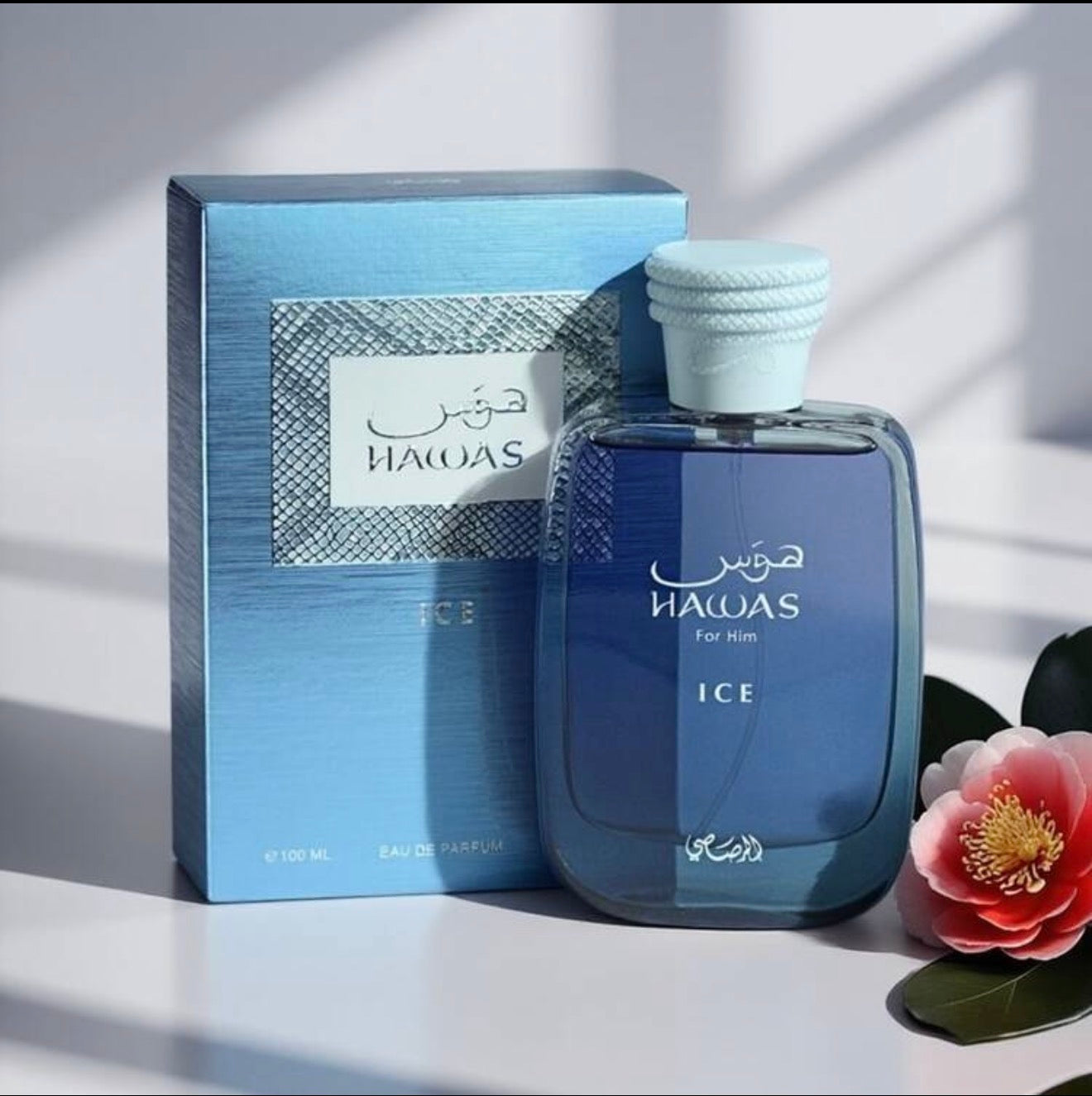 RASASI Hawas Ice for Men Eau de Parfum, 100ml(3.38 Oz), Premium Arabian Fragrance