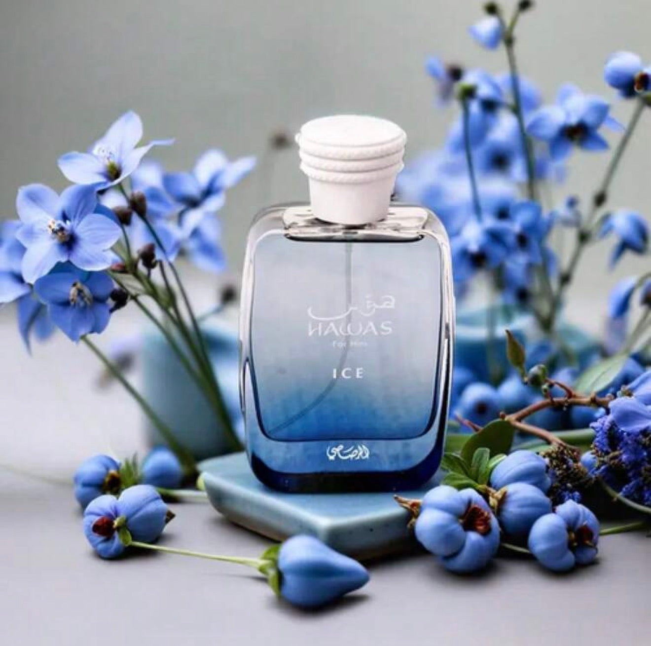RASASI Hawas Ice for Men Eau de Parfum, 100ml(3.38 Oz), Premium Arabian Fragrance
